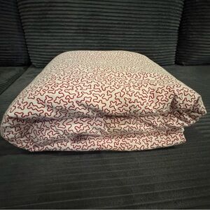 RARE Vintage IKEA Alvine Korall Duvet Cover - Red & White Abstract Coral Print